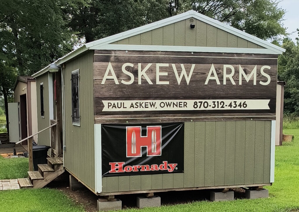 View of the Askew Arms store as it would be seen from the road