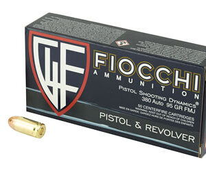 FIOCCHI 380ACP 95GR FMJ 50/1000