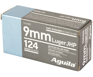 AGUILA 9MM 124GR JHP 50/500