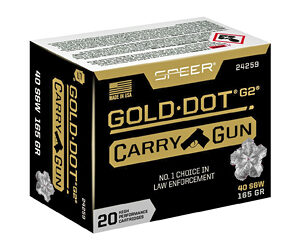 SPR GLD DOT CARRY GUN 40S&W 165GR HP