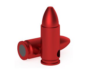 B/C DURA CAP TRAINING 9MM 6PK RED