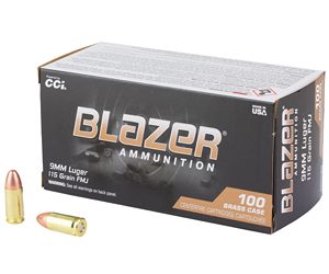 BLAZER BRASS 9MM 115GR FMJ 100/1000
