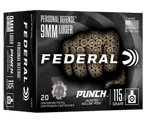 FED PUNCH 9MM 115GR JHP 20/200