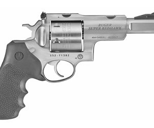 RUGER SUP RDHWK 454CAS 5" 6RD RBR/WD